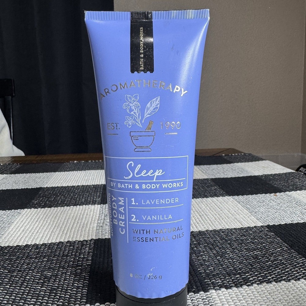 Bath & Body Works Aromatherapy LAVENDER VANILLA Body Cream 8 oz Free Shipping